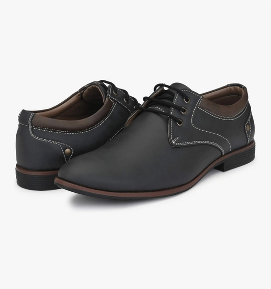 Premium black formal shoes for men