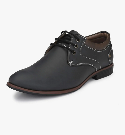 Premium black formal shoes for men