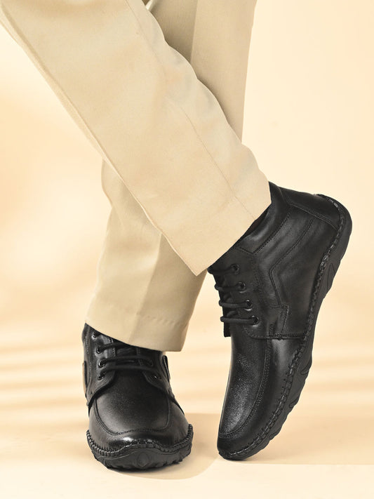 Black formal shoes for men