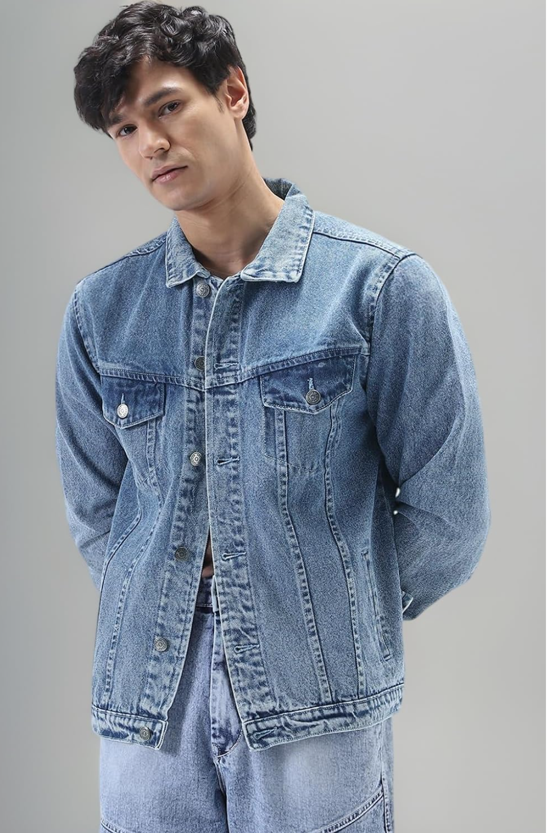 Blue Danim jacket for men