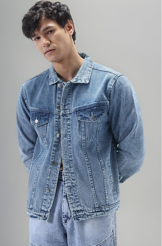 Blue Danim jacket for men