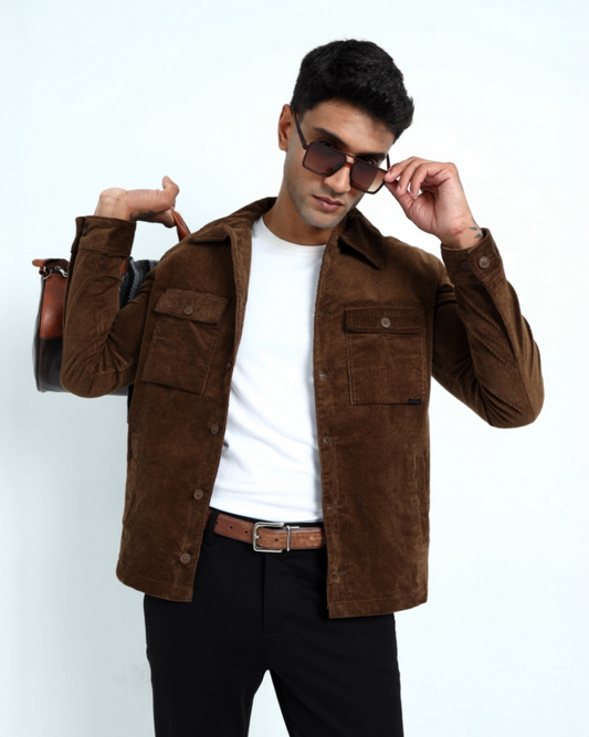 Men’s Classic Brown Corduroy Jacket
