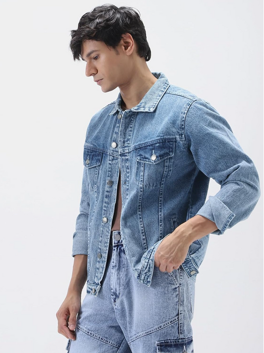 Blue Danim jacket for men
