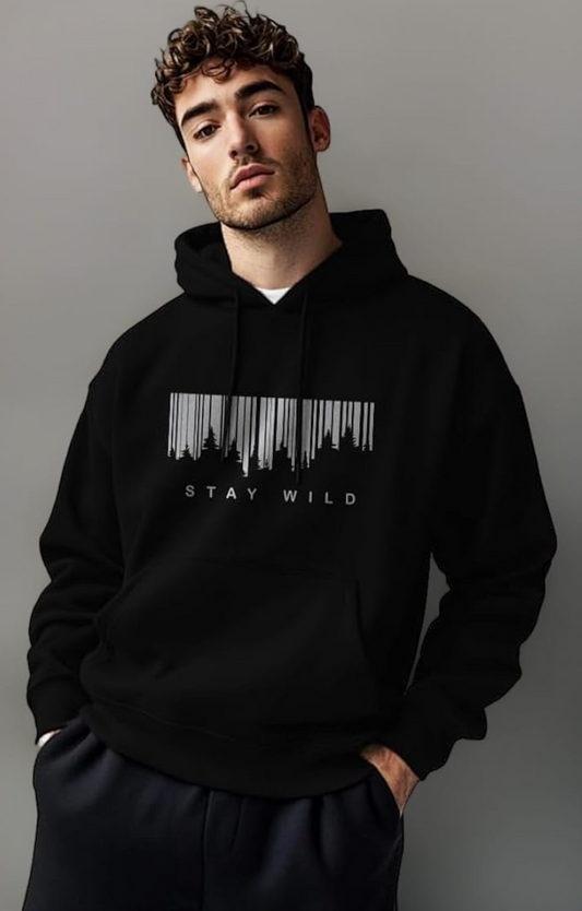 Stay Wild Black Hoodie – Unisex