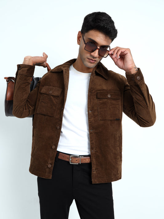 Brown jacket for men